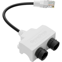 RJ45 auf Dual RJ45 Push-Lock Signal Duplicator